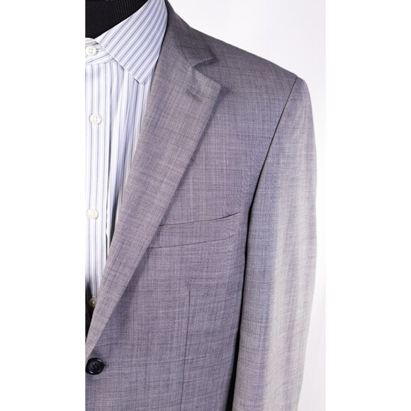Pronto Uomo 40R 100% Wool Modern Blazer 2-Button/Gray/Check Sport Jacket - Picture 5 of 12